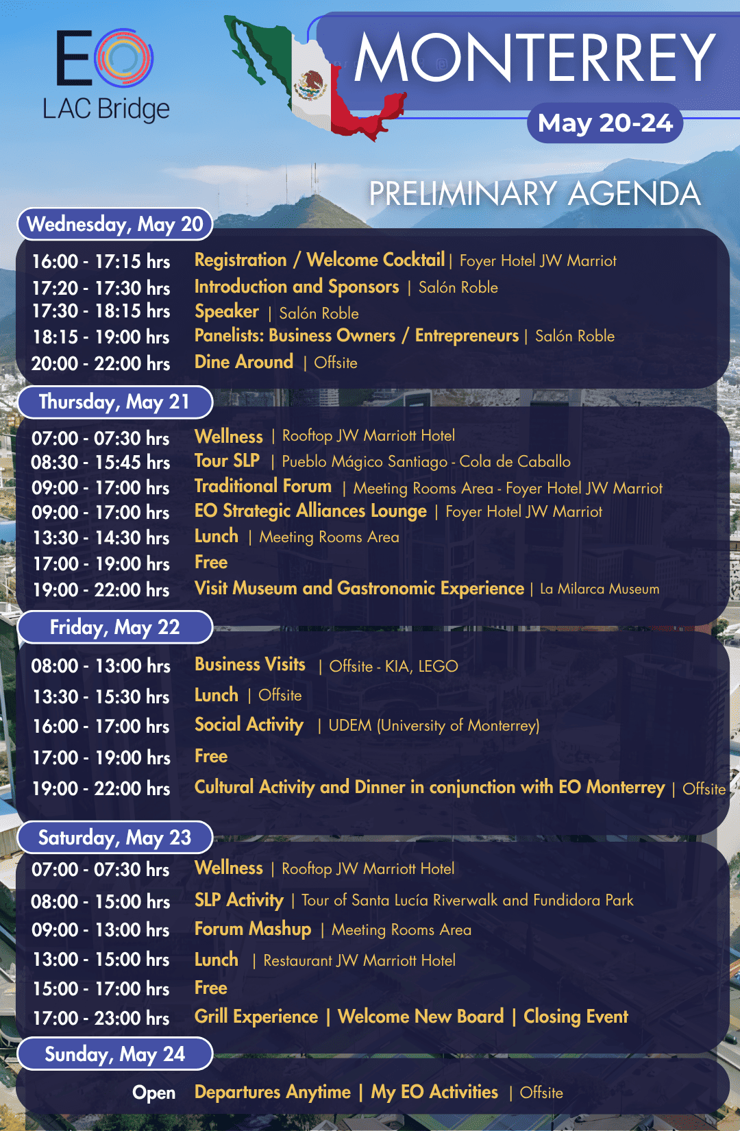 Agenda Español EO Mty